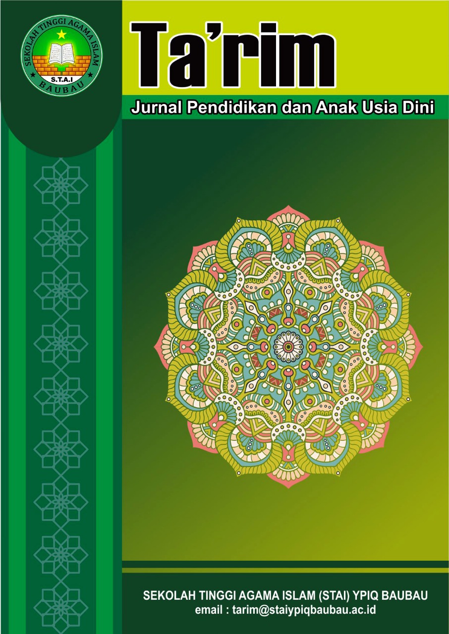 					View Vol. 7 No. 1 (2026):  Ta'rim: Jurnal Pendidikan dan Anak Usia Dini
				