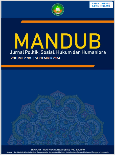 View Vol. 3 No. 2 (2025): Juni: Mandub: Jurnal Politik, Sosial, Hukum dan Humaniora
